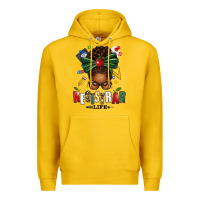 Lemon registrar life afro messy bun Premium Hoodie - texasbilliewilder