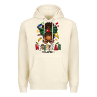Sandshell registrar life afro messy bun Premium Hoodie - texasbilliewilder