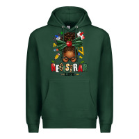 Sports Green registrar life afro messy bun Premium Hoodie - texasbilliewilder