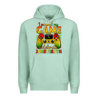 Seafoam I paused my game celebrate Juneteenth Premium Hoodie - texasbilliewilder