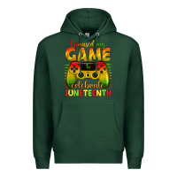 Sports Green I paused my game celebrate Juneteenth Premium Hoodie - texasbilliewilder