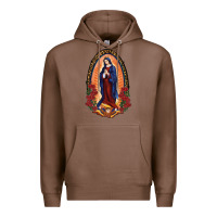 Chestnut Our Lady Of Guadalupe Premium Hoodie - RanaPortraitStore