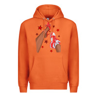 Carrot Bright Red Afro Girl Sneakers and Heels Premium Hoodie - texasbilliewilder