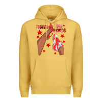 Antique Gold Bright Red I Have Two Moods Afro Girl Sneakers Premium Hoodie - texasbilliewilder