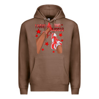 Chestnut Bright Red I Have Two Moods Afro Girl Sneakers Premium Hoodie - texasbilliewilder