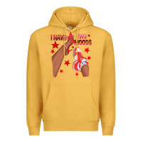 Mustard Bright Red I Have Two Moods Afro Girl Sneakers Premium Hoodie - texasbilliewilder