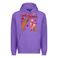 Purple Bright Red I Have Two Moods Afro Girl Sneakers Premium Hoodie - texasbilliewilder