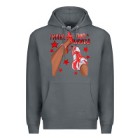 Rock Bright Red I Have Two Moods Afro Girl Sneakers Premium Hoodie - texasbilliewilder