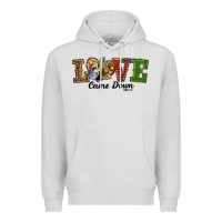 Dove Grey Love Came Down Baby Jesus Christmas Premium Hoodie - RanaPortraitStore