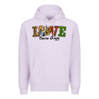 Lilac Love Came Down Baby Jesus Christmas Premium Hoodie - RanaPortraitStore