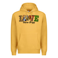 Mustard Love Came Down Baby Jesus Christmas Premium Hoodie - RanaPortraitStore