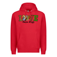 Red Love Came Down Baby Jesus Christmas Premium Hoodie - RanaPortraitStore