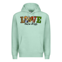 Seafoam Love Came Down Baby Jesus Christmas Premium Hoodie - RanaPortraitStore