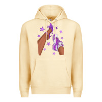 Pina Colada Purple Afro Girl Sneakers and Heels Premium Hoodie - texasbilliewilder