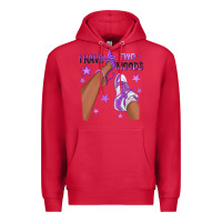 Cardinal Purple I Have Two Moods Afro Girl Sneakers Premium Hoodie - texasbilliewilder