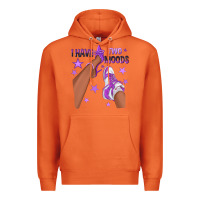 Carrot Purple I Have Two Moods Afro Girl Sneakers Premium Hoodie - texasbilliewilder