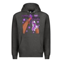 Charcoal Heather Purple I Have Two Moods Afro Girl Sneakers Premium Hoodie - texasbilliewilder