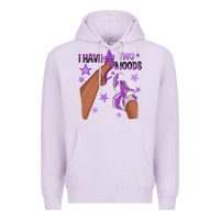 Lilac Purple I Have Two Moods Afro Girl Sneakers Premium Hoodie - texasbilliewilder