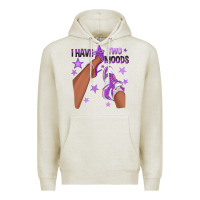 Oatmeal Heather Purple I Have Two Moods Afro Girl Sneakers Premium Hoodie - texasbilliewilder