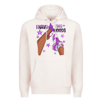 Pale Pink Purple I Have Two Moods Afro Girl Sneakers Premium Hoodie - texasbilliewilder