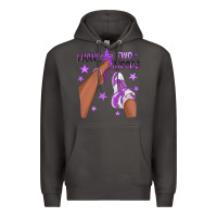 Smoke Purple I Have Two Moods Afro Girl Sneakers Premium Hoodie - texasbilliewilder