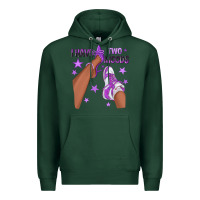 Sports Green Purple I Have Two Moods Afro Girl Sneakers Premium Hoodie - texasbilliewilder