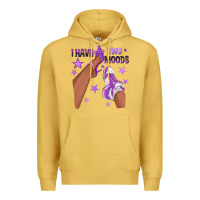 Antique Gold Purple I Have Two Moods Afro Girl Sneakers Premium Hoodie - texasbilliewilder