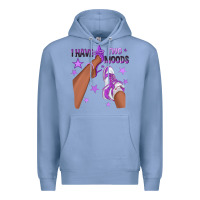 Colony Blue Purple I Have Two Moods Afro Girl Sneakers Premium Hoodie - texasbilliewilder