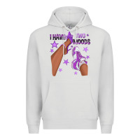Dove Grey Purple I Have Two Moods Afro Girl Sneakers Premium Hoodie - texasbilliewilder