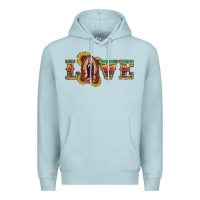 Blue Mist Love Lady Of Guadalupe Premium Hoodie - RanaPortraitStore