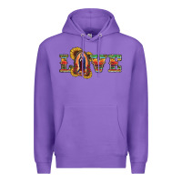Purple Love Lady Of Guadalupe Premium Hoodie - RanaPortraitStore