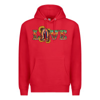 Red Love Lady Of Guadalupe Premium Hoodie - RanaPortraitStore