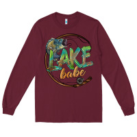 Burgundy lake babe Long Sleeve Tee - BarkalooDesign