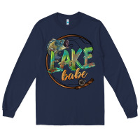Navy lake babe Long Sleeve Tee - BarkalooDesign