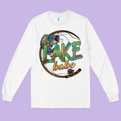 Lake Babe Long Sleeve Tee Designed By Barkaloodesign