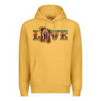 Mustard Love Lady Of Guadalupe Premium Hoodie - RanaPortraitStore
