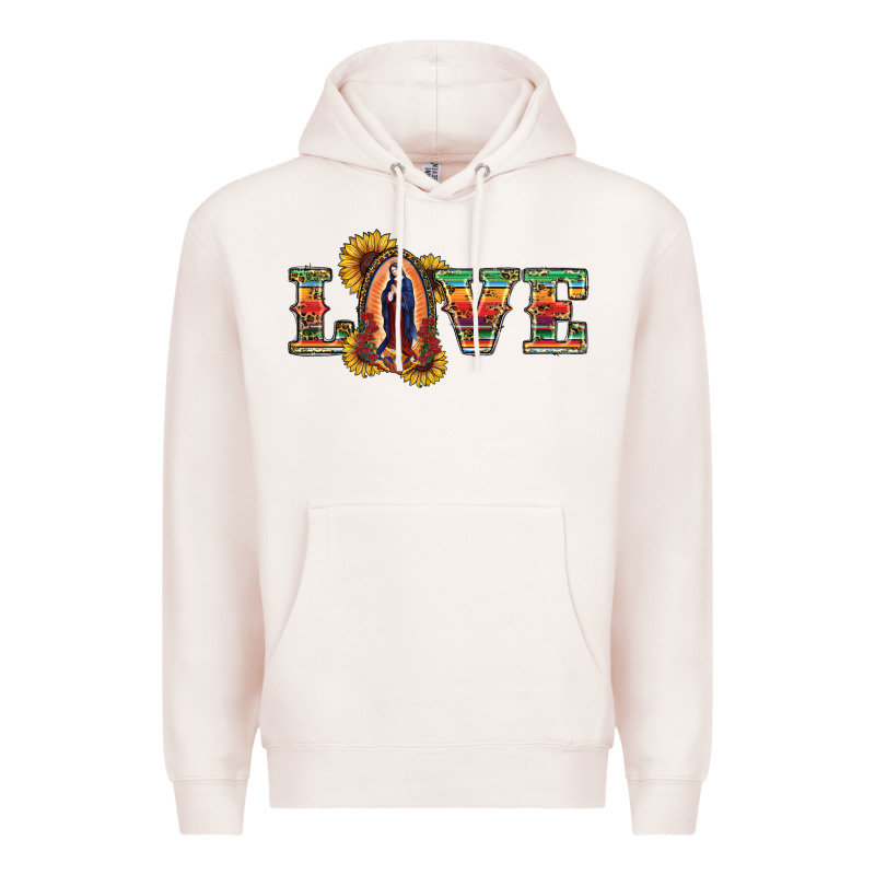 Love Lady Of Guadalupe Premium Hoodie by RanaPortraitStore | Teevron