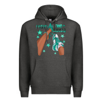 Charcoal Heather Teal I Have Two Moods Afro Girl Sneakers Premium Hoodie - texasbilliewilder