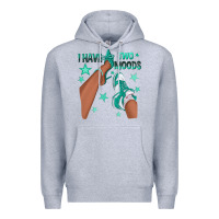 Heather Grey Teal I Have Two Moods Afro Girl Sneakers Premium Hoodie - texasbilliewilder