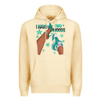 Pina Colada Teal I Have Two Moods Afro Girl Sneakers Premium Hoodie - texasbilliewilder