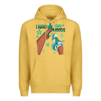 Antique Gold Teal I Have Two Moods Afro Girl Sneakers Premium Hoodie - texasbilliewilder
