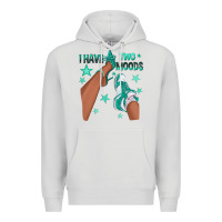 Dove Grey Teal I Have Two Moods Afro Girl Sneakers Premium Hoodie - texasbilliewilder