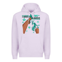 Lilac Teal I Have Two Moods Afro Girl Sneakers Premium Hoodie - texasbilliewilder