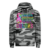 Slate Camo cancer survivor in all colors Premium Hoodie - texasbilliewilder