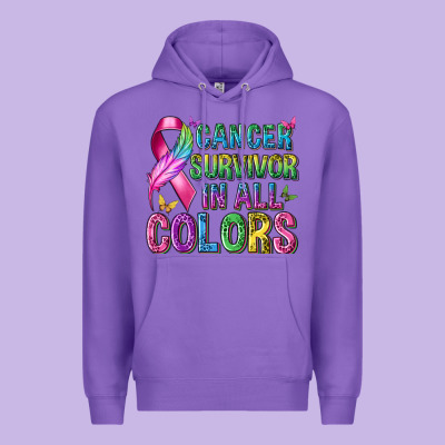 Premium Hoodie cancer survivor in all colors
