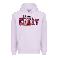 Lilac Pink Christmas true story holy family Premium Hoodie - RanaPortraitStore