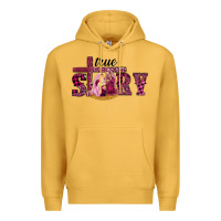 Pink Christmas True Story Holy Family Premium Hoodie | Teevron