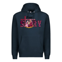 Navy Pink Christmas true story holy family Premium Hoodie - RanaPortraitStore