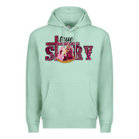 Seafoam Pink Christmas true story holy family Premium Hoodie - RanaPortraitStore