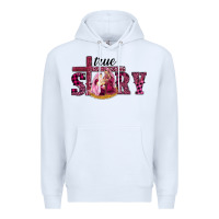 White Pink Christmas true story holy family Premium Hoodie - RanaPortraitStore